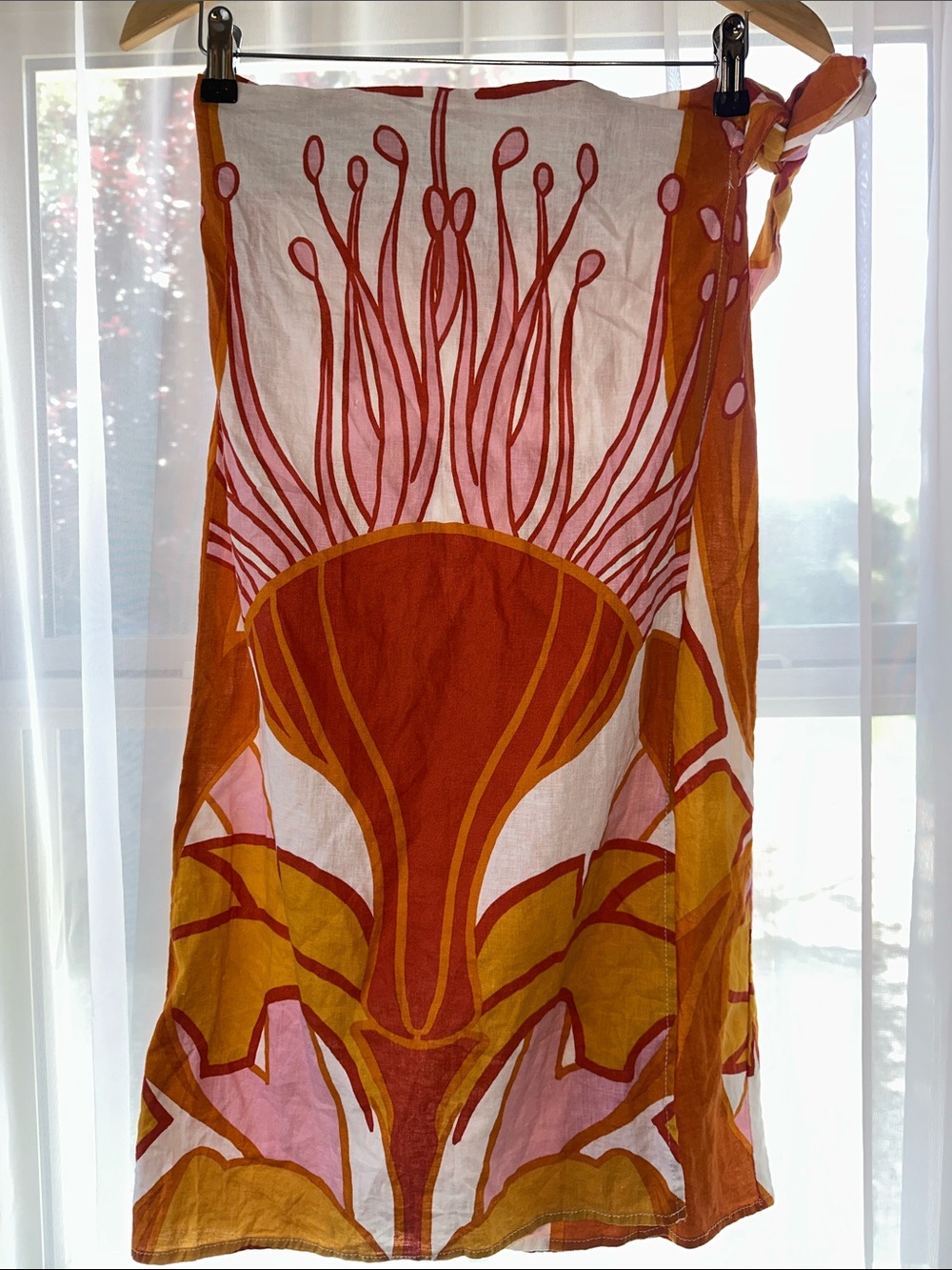 Rachel Zoe Orange and Pink Floral-Print Maxi Dress